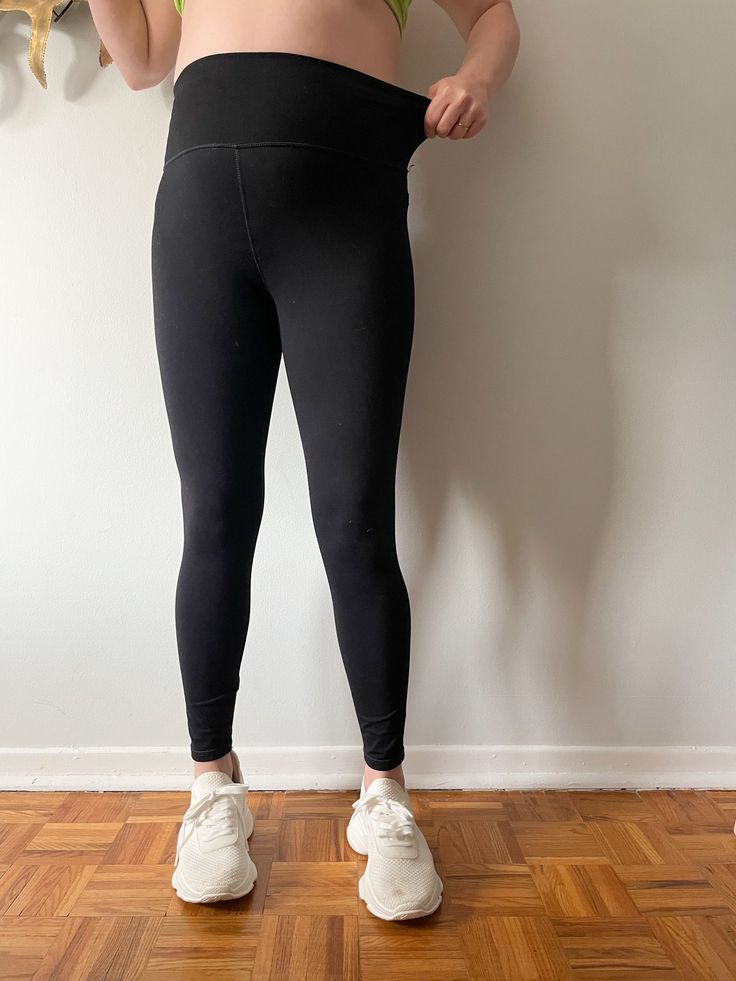 The high-waisted legging is designed to flatter your figure and hold you in without holding you back. Strategically placed seams with our PowerHold® fabric to smooth and lift your body in all the right places. Legendary fit. Max compression. Boost technology. PowerHold is a true performance fabric, thanks to high-compression, sweat-wicking tech. It lifts, sculpts, and supports you as you train — no matter the intensity. Size: Small to Medium Depends on how much compression you want 26-32" waist High-waist Athleisure Tights With Contoured Waistband, Athleisure High-waist Tights With Contoured Waistband, Athleisure Mid-rise Leggings With Comfort Waistband, Casual High Rise Activewear With Contoured Waistband, Stretch High Rise Elastane Activewear, High Waist Versatile Activewear With Comfort Waistband, Black Tight Activewear With 5-inch Inseam, High Rise Athleisure Leggings With Wide Waistband, Activewear With Wide Waistband And 5-inch Inseam