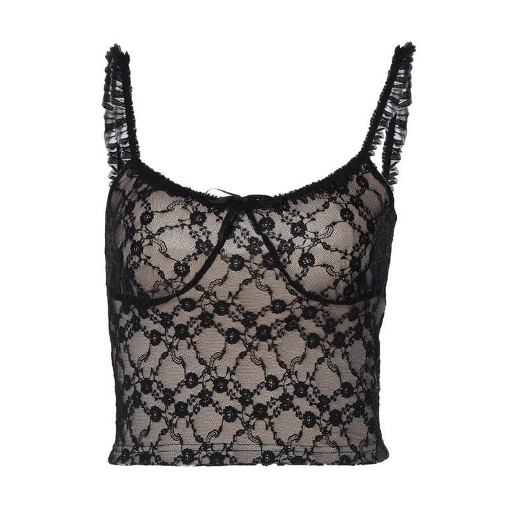 Please refer to our sizing chart for a guideline when choosing a size. 5 business days order processing time. 90% polyester 10% spandex Chic Lace Tops With Spaghetti Straps, Elegant Lace Tops With Lace Closure, Feminine Fitted Lace Cami Top, Fitted Feminine Lace Cami Top, Fitted Camisole With Adjustable Ruffled Straps, Flirty Lace Tops, Fitted Lace Closure Camisole For Summer, Sleeveless Lace Top With Lace Closure, Delicate Lace Top With Spaghetti Straps For Night Out