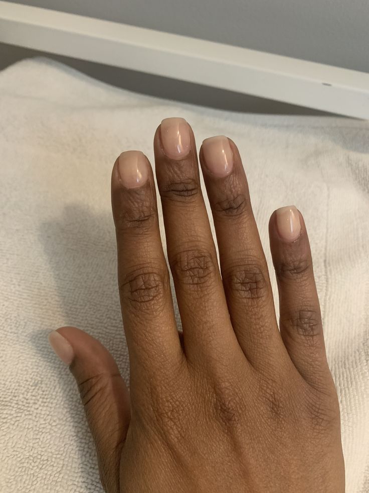 Natural Manicure Black Woman, Clear Biab Nails, Clear Gel Nails Natural Short, Low Maintenance Nails, Clear Short Nails, Clean Natural Nails, Natural Nails Painted, Natural Nails At Home, Natural Nails Real