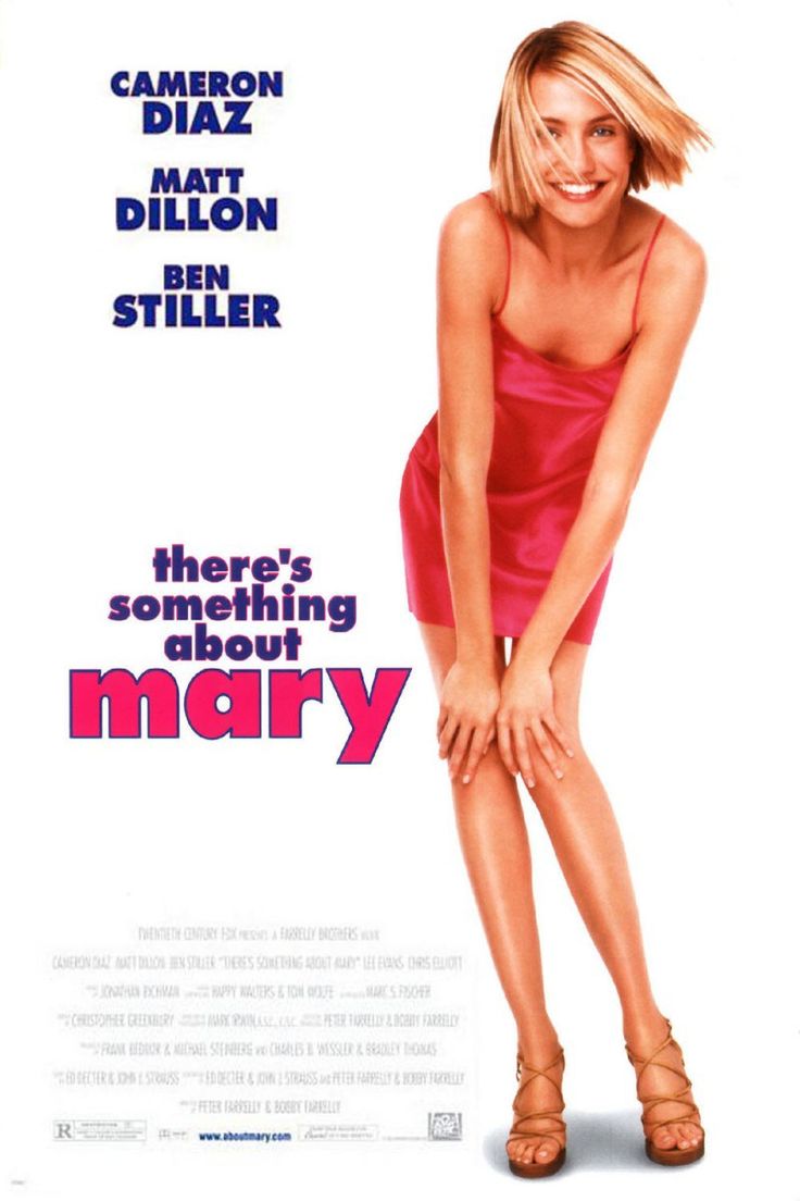 there's something about mary that is in the poster for this film, and it looks like she has no legs