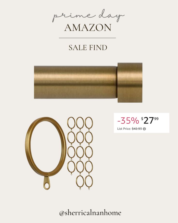 the bronze curtain rod is on sale for $ 25 99 and it has an additional set of