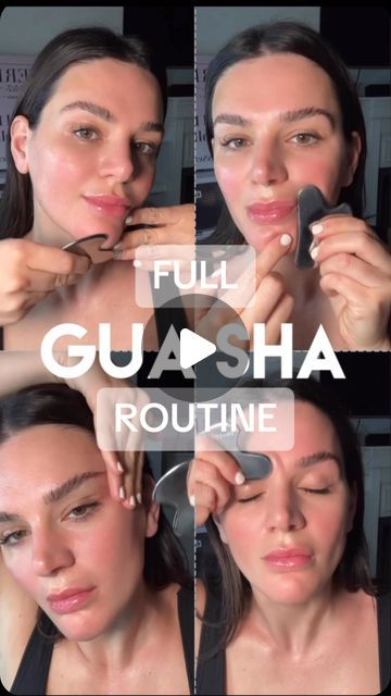 Sarah Fraggis on Instagram: "Here's a complete Gua Sha routine for your face using a traditional heart-shaped tool. 

I'm thrilled for you to experience the benefits of Gua Sha on your skin! 

❤️ Be sure to save this video and join me in doing the routine when you get a chance.

Start by applying a facial oil, then perform each movement three times. 

Give it a week, and you should start to notice some positive changes.

You can find all the products used and detailed tutorials at filterlessera.com.

Xoxo- Sarah #guashatutorial #facialexercise #skincareguasha #guasha." Wilding Gua Sha, Easy Gua Sha Routine, Gua Sha For Wrinkles, Gua Sha For Slim Face, Facial Gua Sha Routine, Gus Sha Routine Double Chin, Face Gua Sha Guide, Gia Sha Face Before And After, How To Use A Gua Sha On Your Face