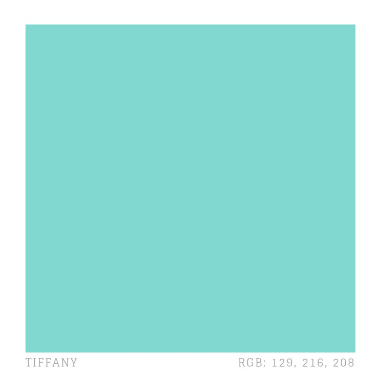 a light blue color is shown in the middle of an image with white borders