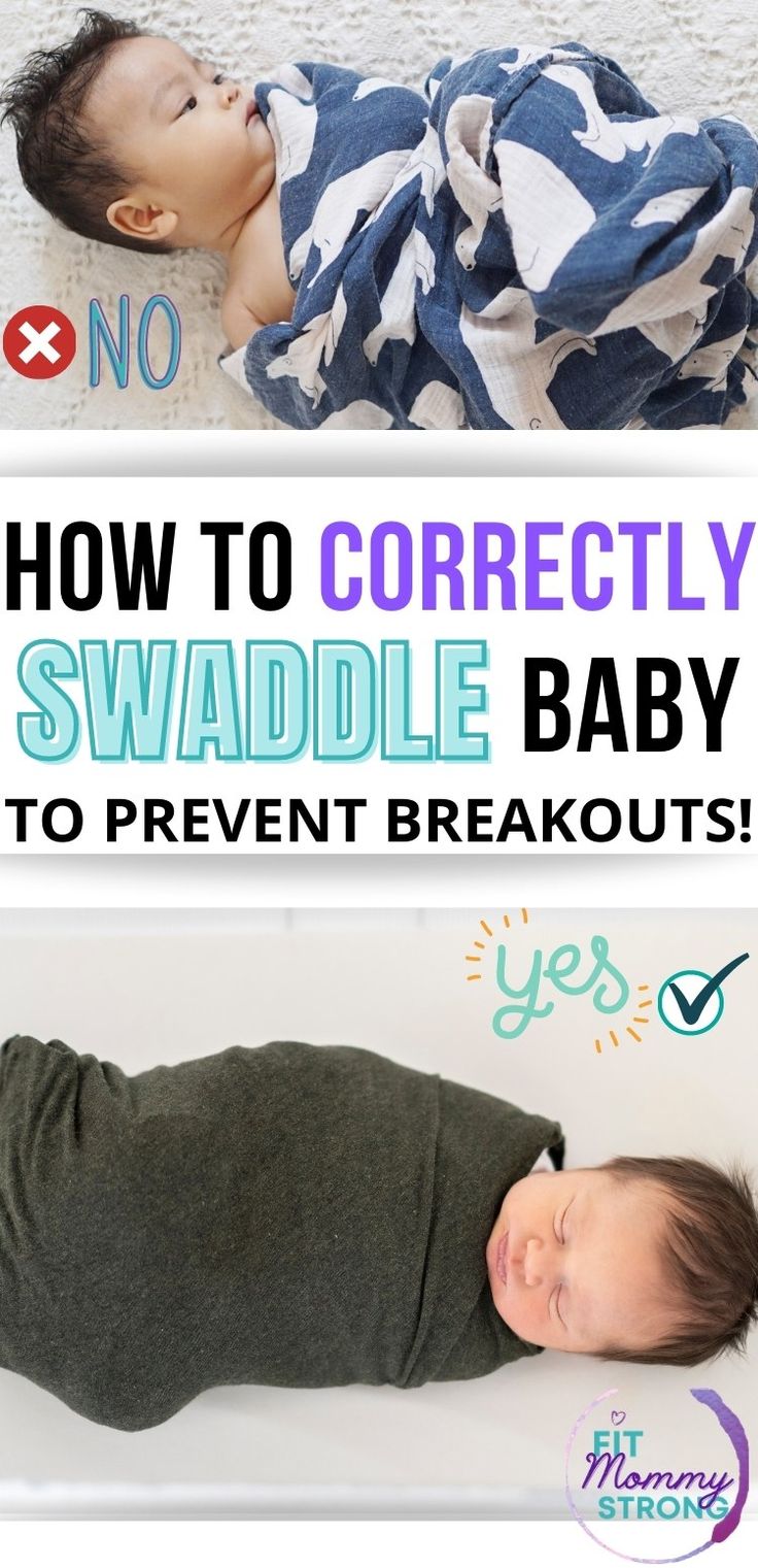 how to correctly swaddle a baby in the crib and prevent it's breath