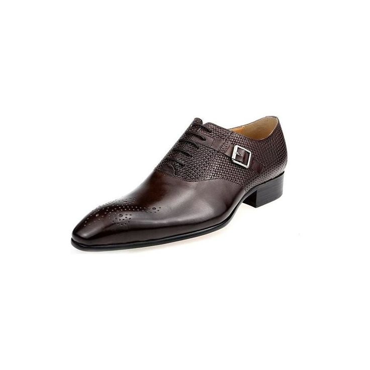 The Serpatura Croctex Buckle Loafers feature a pointed toe design crafted from genuine cow leather, with a PU lining for added comfort, and a secure buckle closure. Fitted Monk Strap Shoes With Brogue Detailing For Office, Classic Monk Strap Shoes With Snip Toe For Business, Fitted Monk Strap Shoes For Business With Closed Toe, Timeless Pointed Toe Dress Shoes With Brogue Detailing, Elegant Loafers With Buckle Closure, Classic Fitted Monk Strap Shoes With Pointed Toe, Fitted Monk Strap Shoes With Pointed Toe For Workwear, Semi-formal Dress Shoes With Tang Buckle, Elegant Almond Toe Loafers With Tang Buckle