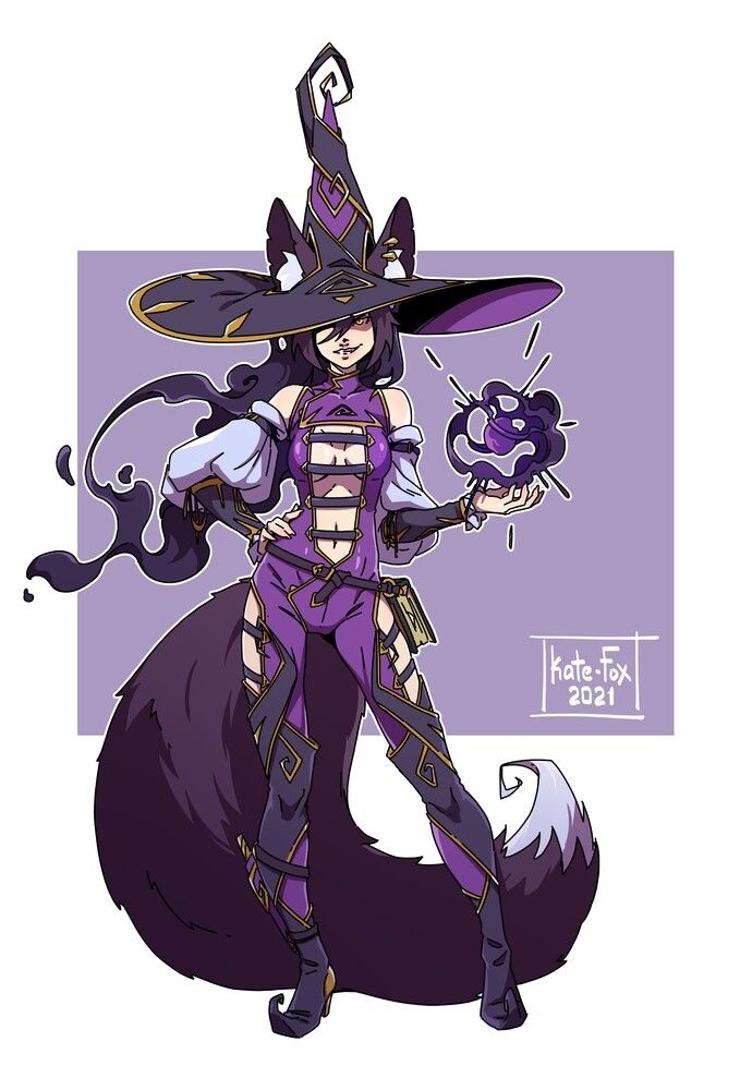 an anime character dressed as a witch holding a cat