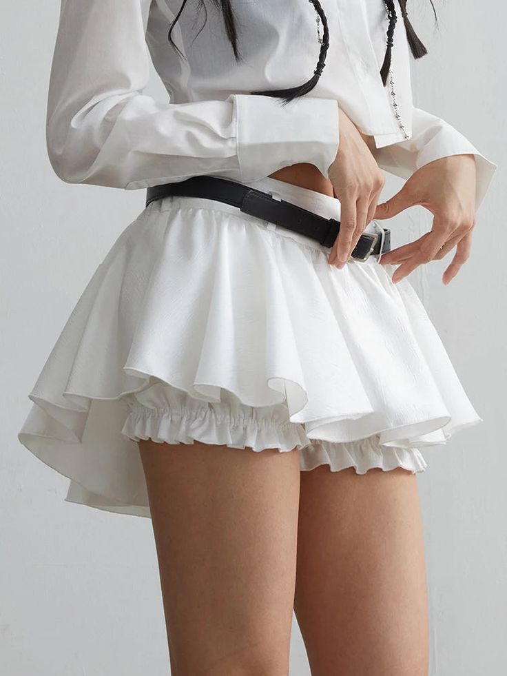 SIZE S:waist:68cm,skirt length:30cm M:waist:72cm,skirt length:31cm L:waist:76cm,skirt length:32cm Note: 1 inch = 2.54 cm, 1 cm = 0.39 inch Measurement by hands allow 2-3cm errors which is normal Belted Mini Skirt, Line Skirt, Skirts For Women, Slim Waist, Female Fashion, A Line Skirt, Skirt Length, A Line Skirts, 1 Inch