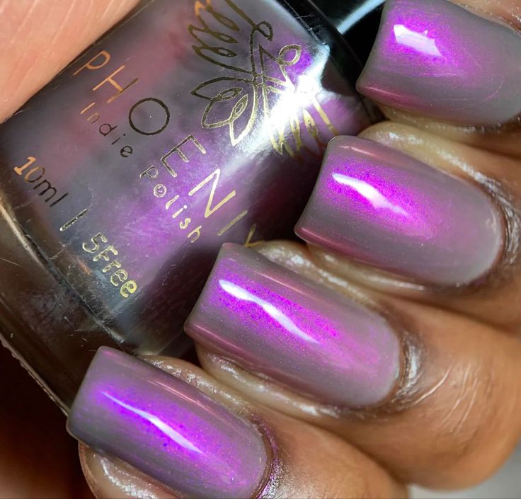 Hella Handmade Creations - October 2023 Beautiful Nail Polish, Shimmer Nail Polish, Nail Colour, Indie Nail Polish, Things To Do When Bored, Nails Polish, Purple Nails, Mani Pedi, Long Nails