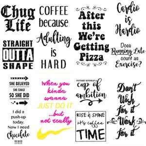 some type of lettering that is in different colors and font styles, with the words on each