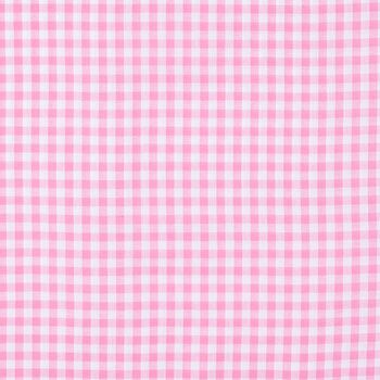 pink and white gingham checkered fabric