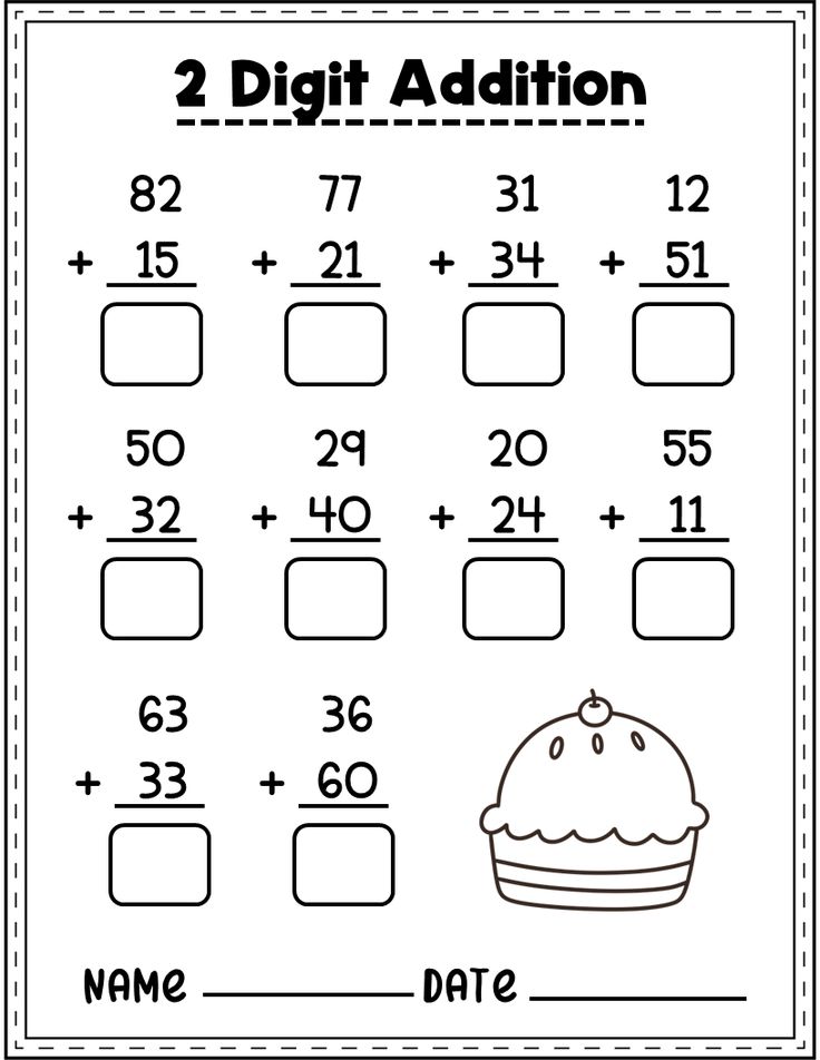 2 Digit Addition No Regrouping Worksheets Addition Practice 2nd Grade, Gr 2 Math Worksheets, Math Questions For Grade 1, Printable Math Worksheets 2nd Grade, Grade 1 Worksheets Math, Math For Elementary Students, Addition For Grade 2 Activities, Maths Addition Worksheets Grade 2, Math Problems For 2nd Grade