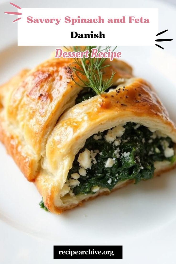 Savory Spinach and Feta Danish Puff Pastry Cheese, Puff Pastry Treats, Danish Dessert, Cheese Danish Recipe, Puff Pastry Cream Puffs, Danish Recipes, Cream Cheese Danish, Cheese Puff Pastry, Cheese Pastry