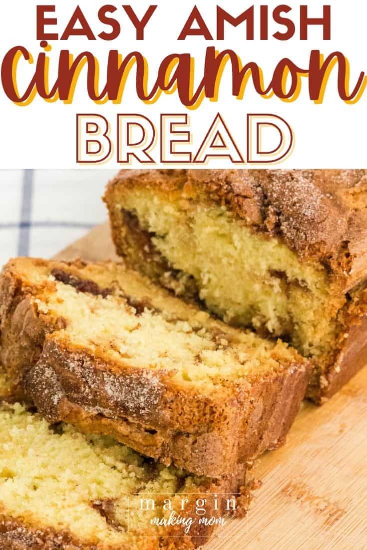 If you love Amish cinnamon bread but don't have time to feed a starter, you're going to love this easy recipe! It's a soft, tender quickbread with cinnamon swirl and a cinnamon sugar topping. Great as a coffee cake for breakfast or with whipped cream for dessert. Snickerdoodle Bread Easy, Snickerdoodle Loaf, Homemade Bread Pudding, Tea Breads, Amish Cinnamon Bread, Dessert Muffins, Snickerdoodle Bread, Bread Chips, New Desserts