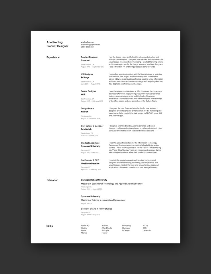 a professional resume with no work experience on the front and back cover, it is white