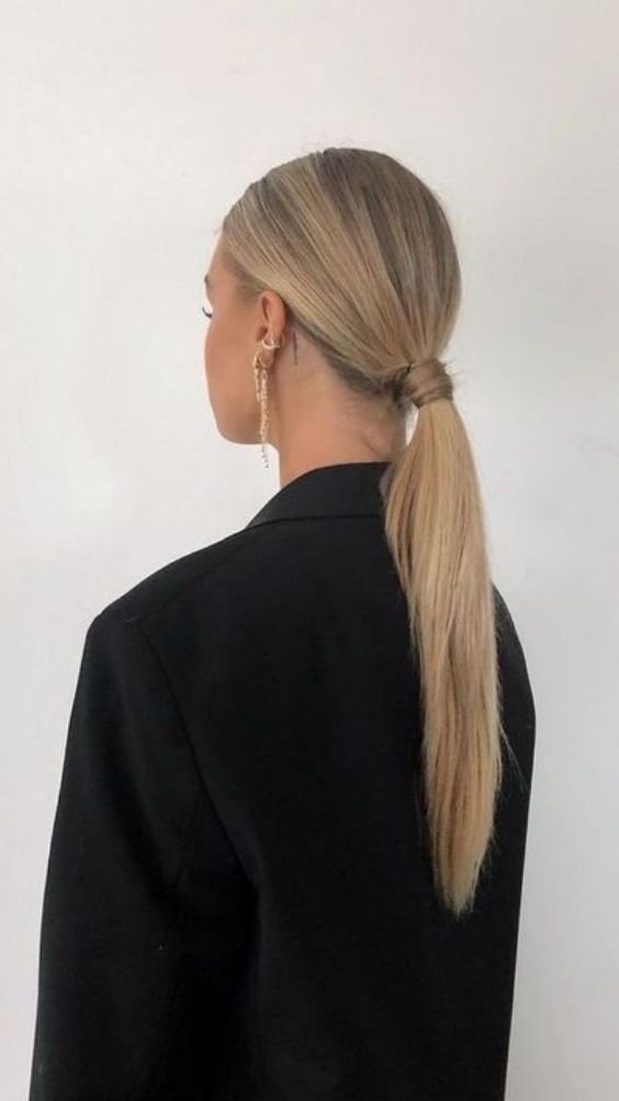 Low Pony Hairstyles, Wedding Ponytail Hairstyles, Low Ponytail Hairstyles, Tail Hairstyle, Slicked Back Ponytail, Competition Hair, Ball Hair, Pony Hairstyles, Blonde Ponytail