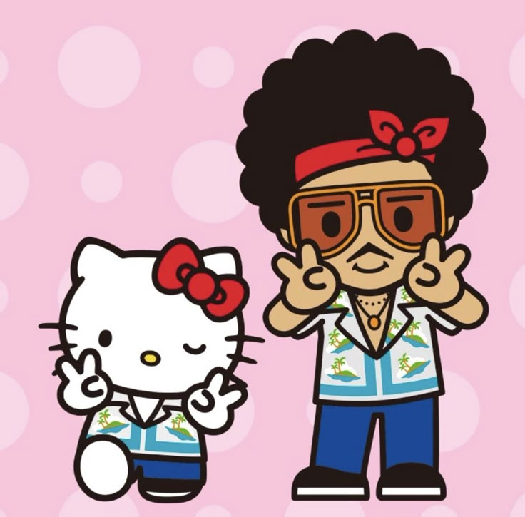 an image of hello kitty and her friend