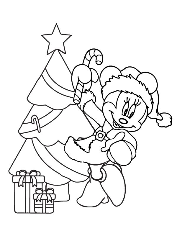 Minnie Mouse Christmas Coloring Page Printable Drawings, Passive Programs, Christmas Coloring Page, Disney Printables, Minnie Mouse Christmas, Festive Attire, Mouse Christmas, Activities Worksheet, Christmas Coloring