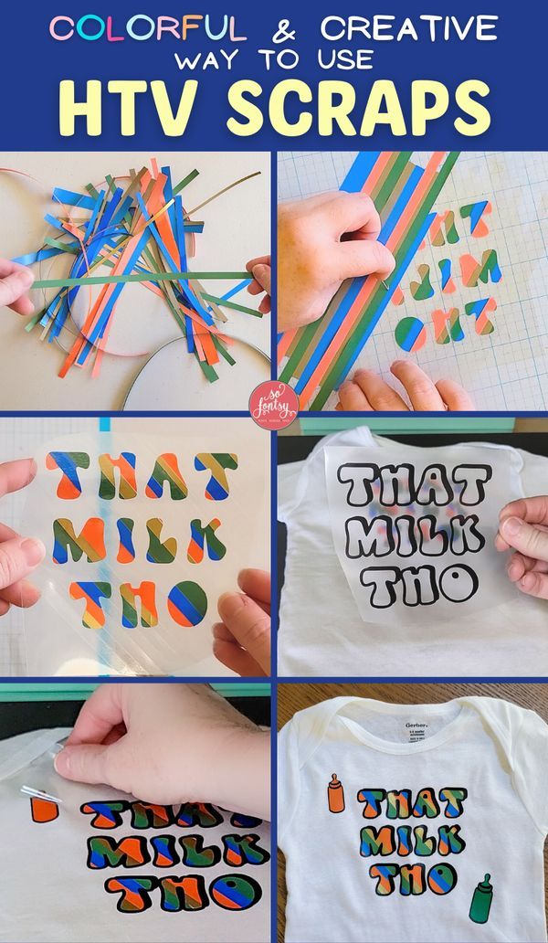 colorful and creative ways to use htv scraps for t - shirt design projects