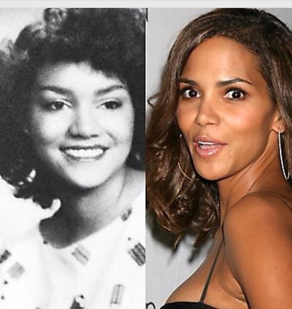 an old photo of a woman next to a black and white photograph of a woman