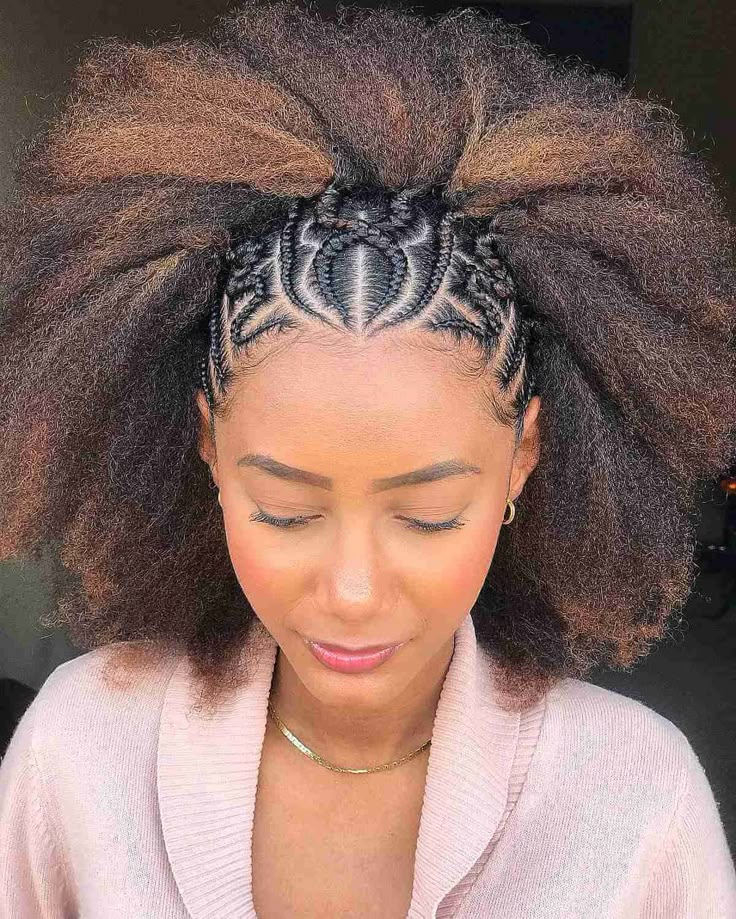 Twist Cornrows, African Hair Braiding Styles, Afro Style, Braided Cornrow Hairstyles, Braids Hairstyles Pictures, Cool Braid Hairstyles, Braids With Curls, Cool Braids, Natural Hair Styles Easy