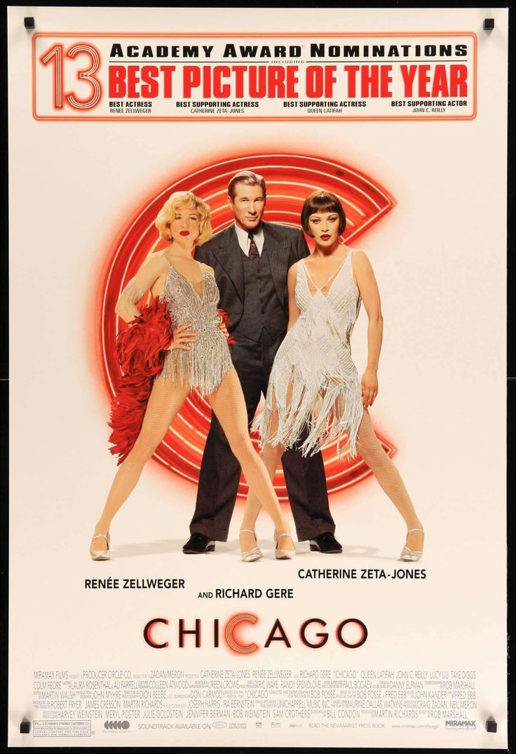 the movie poster for chicago starring actors