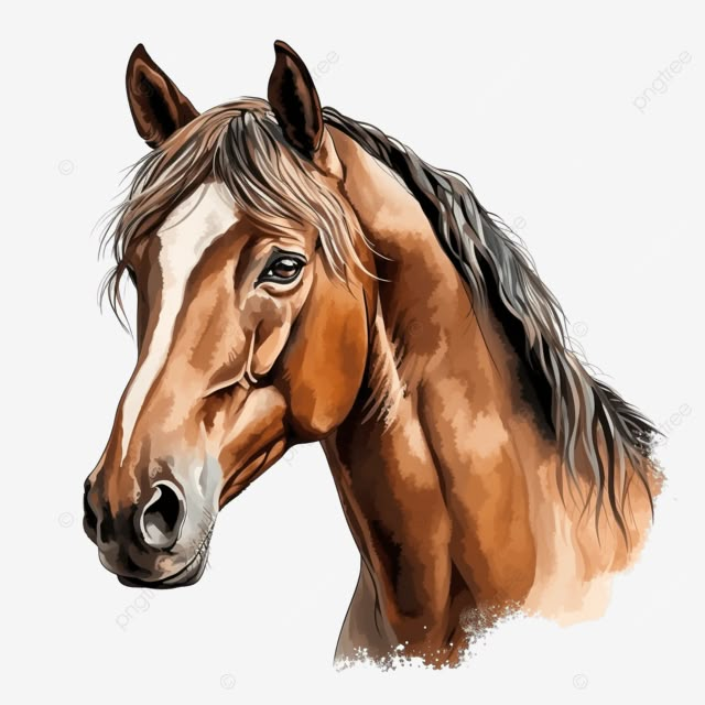 brown horse isolated illustration ai generative horse white isolated png Digital Art Horse, Horse Illustration Art, Happy Birthday Clipart, Tiger Clipart, Horse Mural, Wedding Cartoon, Chicken Clipart, Horse Vector, Nature Clipart