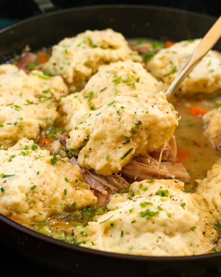 Leftover Turkey and Dumplings Leftover Turkey And Dumplings, Stovetop Soup Recipes, Stovetop Soup, Turkey And Dumplings, Thanksgiving Classics, Turkey Stew, Biscuits From Scratch, Stew And Dumplings, Leftover Thanksgiving