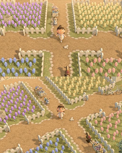 an animal crossing game with many animals and people in the field, all looking at each other