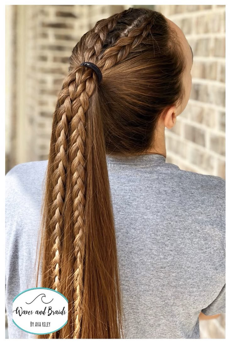 2 Dutch Braids, Cute Back To School Hairstyles, Tail Hairstyle, Deep Side Part, Pony Hairstyles, Easy Hairstyles For Thick Hair, Dutch Braids, Center Part, Hairstyles For Girls