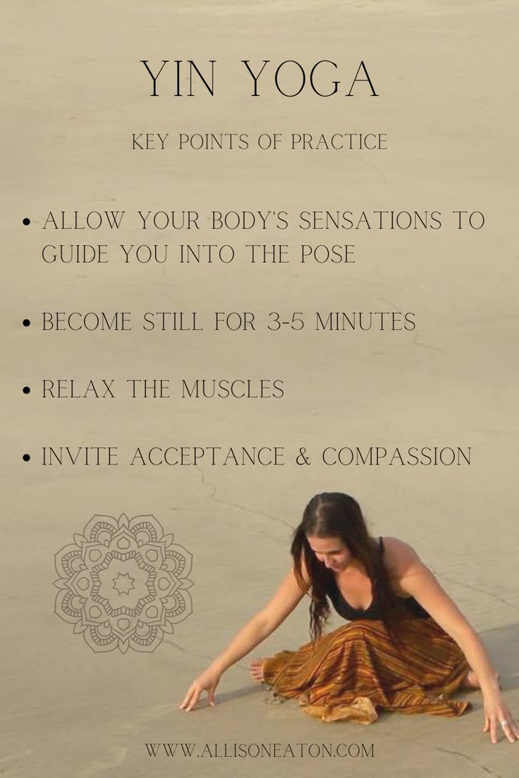 Practice at your own pace. Never push through pain. Consult with your Dr. before beginning physical exercise. What Is Yin Yoga, Yin Yoga Words, Vin Yin Yoga Sequence, Yin Quotes, Hotpod Yoga, Yin Yoga Quotes, Yin Sequence, Yin Yoga Benefits, Restorative Yin Yoga