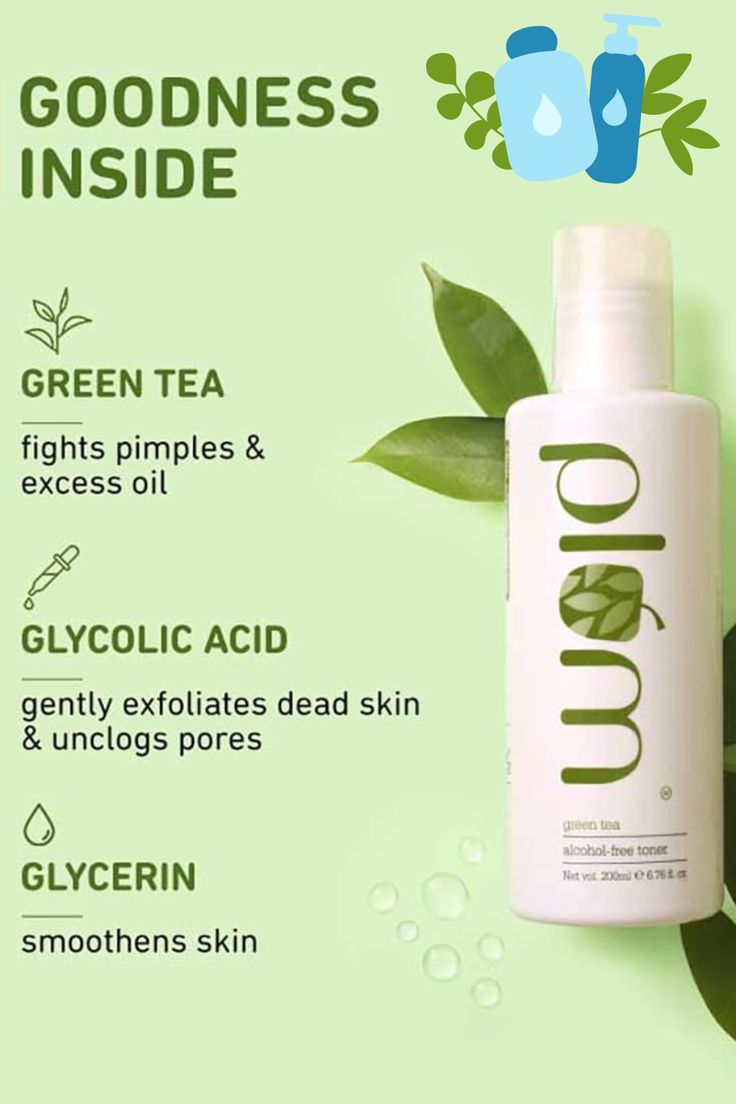 GREEN TEA ALCOHOL FREE TONER for oily, acne prone & combination skin
EFFECTIVE IN FIGHTING ACNE AND ACNE MARKS
GREEN TEA EXTRACTS help stop the formation of new acne and kill the bacteria causing acne from the root itself. Glycolic acid helps remove dead skin cells from the top layer of your oily, acne-prone skin. Result? Clear, hydrated, even-toned skin all in just one swipe!

face toner diy // face toner for oily skin // face toner recipe // face toner for dry skin // face toner aesthetic // Face Toner Diy, Face Toner Recipe, Face Toner For Oily Skin, Diy Toner Face, Toner Diy, Toner For Dry Skin, Dry Skin Toner, Toner For Oily Skin, Dry Skin Face