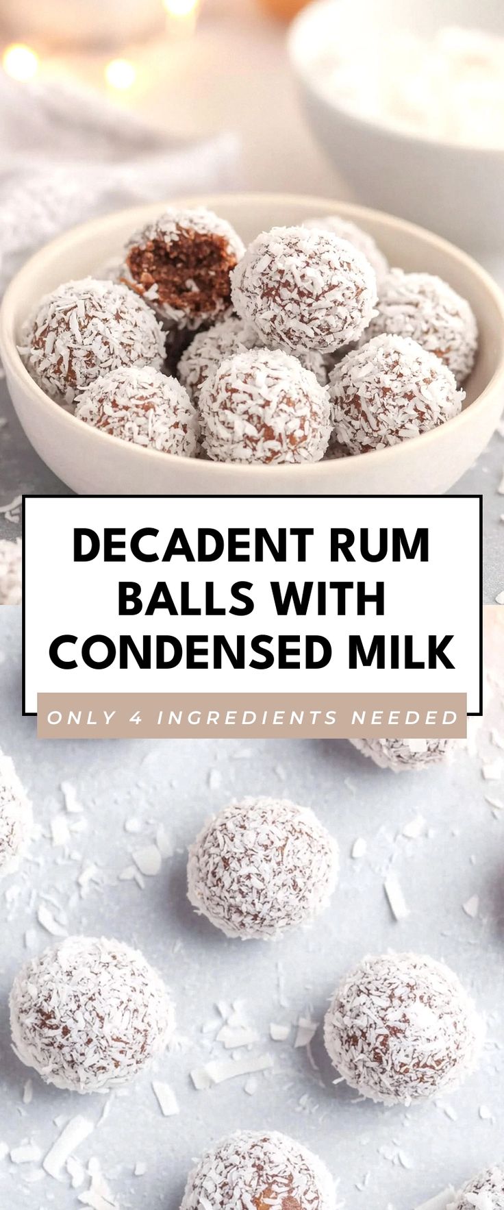 Image for Decadent Rum Balls with Condensed Milk Easy Rum Balls, Rum Balls Recipe, Recipe With Condensed Milk, Vegan Condensed Milk, Rum Balls, Condensed Milk Recipes, Cookie Ball, Digestive Biscuits, Ingredient Substitutions