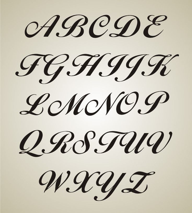 some type of calligraphy that has been written in different styles and font, including the upper