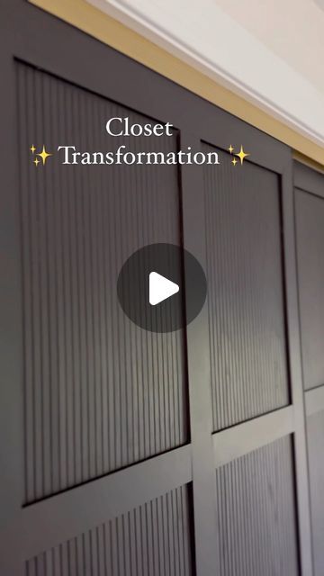 an image of closet doors with the words closet transformed