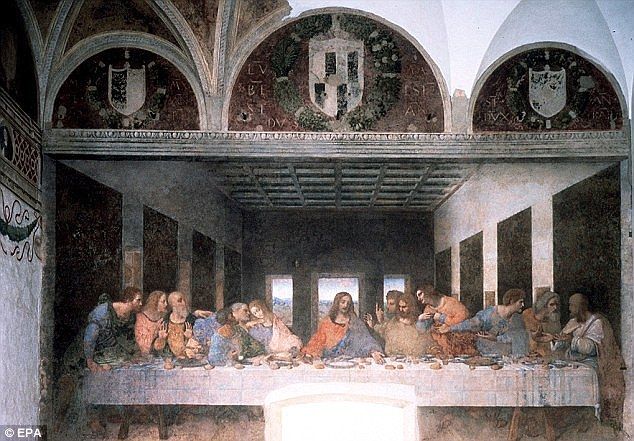 a painting of the last supper of jesus