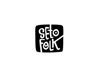 a black and white logo with the words'soft folk'written in bold font