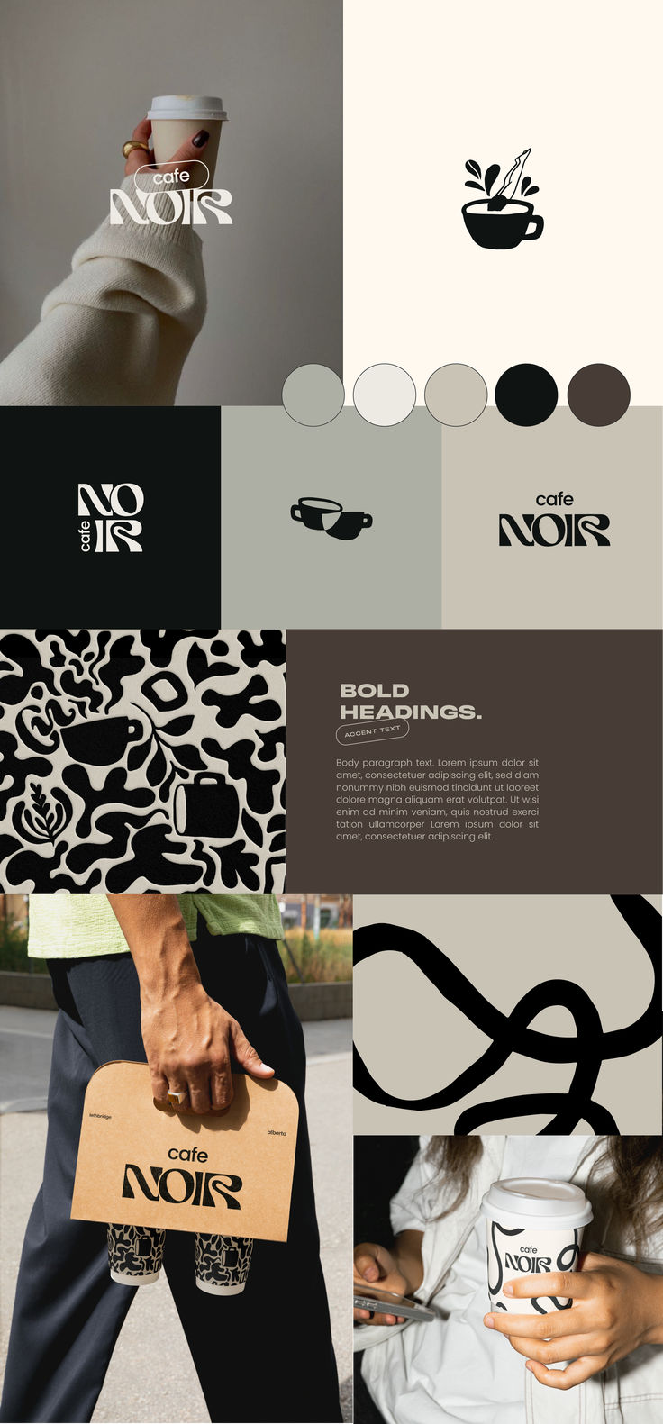 a collage of different logos and designs for various businesses, including coffee shops, clothing stores