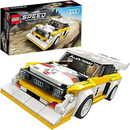 the lego speed car is in its box