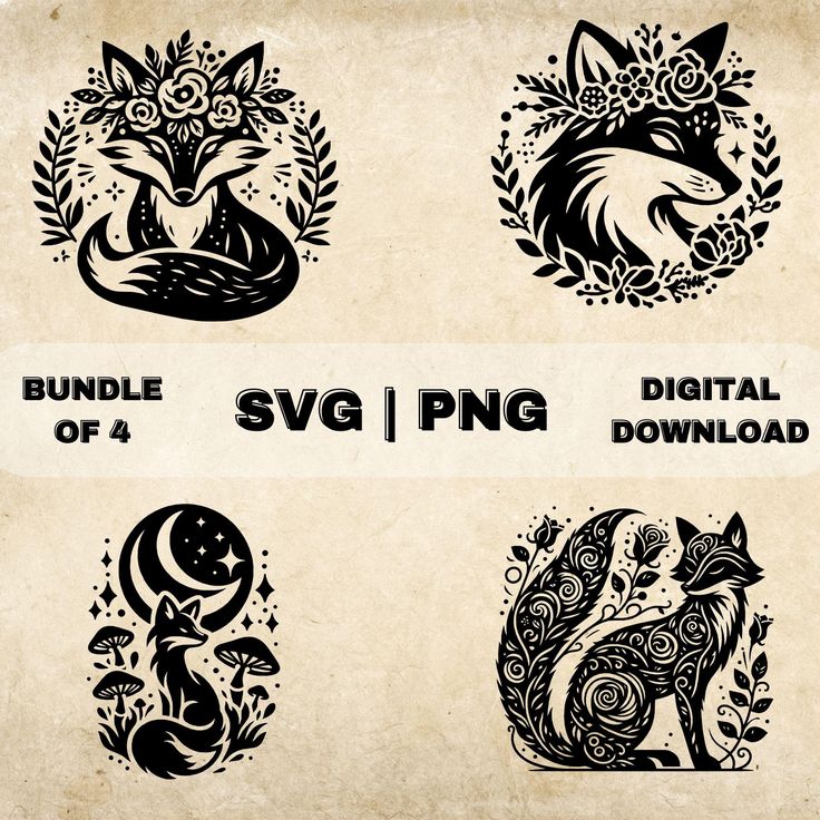 the svg bundle includes four different designs