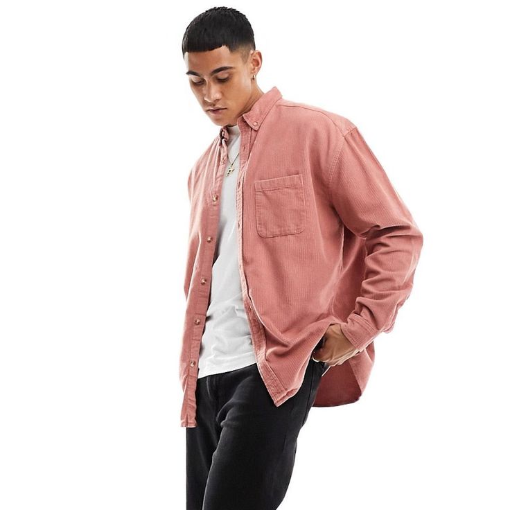 Basically Brand New, Worn Once For This Out In The Photos Of The Listing Product Details Shirt By Asos Design Throw On, Go Out Button-Down Collar Button Placket Chest Pocket Long Sleeves Oversized Fit Oversized Pink Shirt For Fall, Pink Oversized Long Sleeve Shirt, Pink Cotton Shirt With Pockets, Trendy Pink Tops With Pockets, Trendy Pink Top With Pockets, Casual Long Sleeve Pink Shirt, Pink Cotton Tops With Pockets, Casual Pink Long Sleeve Shirt, Oversized Pink Cotton Shirt