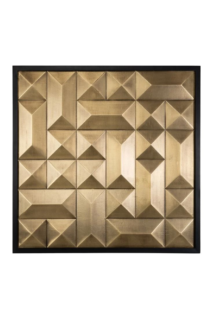 Gold Faceted Wall Art | OROA Tetro | Oroa.com Modern Luxe Bedroom, Hifi Room, Luxe Bedroom, Modern Luxe, Diy Ikea, Toilet Design, Mirror Ornaments, Richmond Interiors, Table Cafe