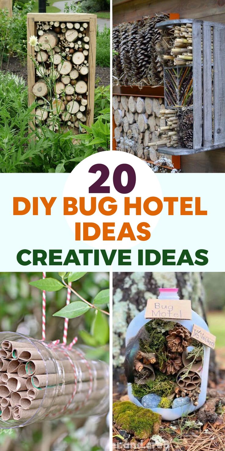 20 diy bug hotel ideas that are easy to make and great for the garden