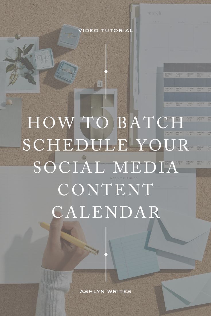 someone's hand writing on a piece of paper with the words how to batch schedule your social media content calendar