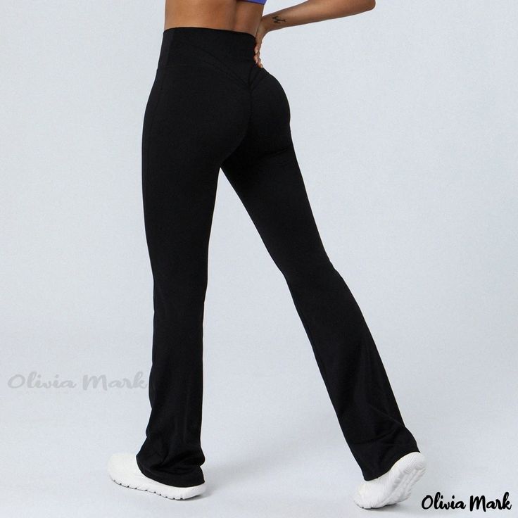 Olivia Mark - Luxurious Yoga Pants for Women Comfortable Fitness Wear Mid-rise Yoga Bottoms With Pockets, Solid Yoga Bottoms With Pockets, High Stretch Sports Bottoms With Pockets, Stretch Sports Bottoms With Pockets, Solid Color Gym Bottoms With Pockets, Mid-rise Moisture-wicking Bottoms, Versatile High Waist Moisture-wicking Bottoms, Fitted Sporty Cargo Pants, Fitted Full Length Sporty Cargo Pants