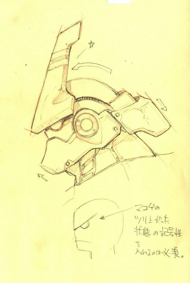 a drawing of a helmet that is on top of a piece of paper