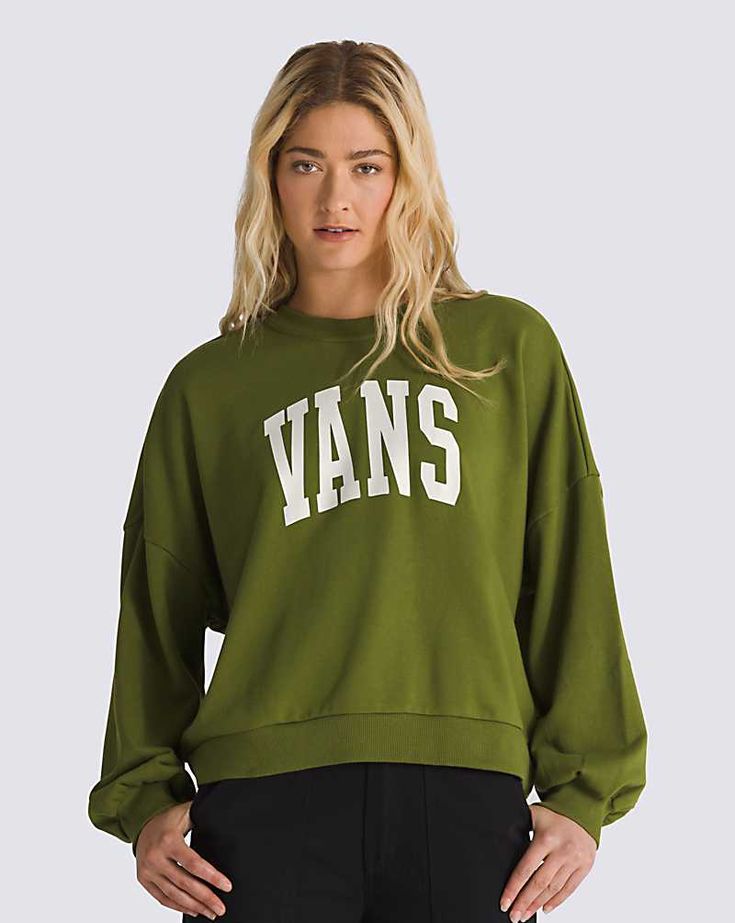 Vans Sweatshirt, Vans Store, Sweatshirt Graphic, Vans Logo, Crew Sweatshirts, Screen Print, French Terry, Heavy Cotton, Crewneck Sweatshirt