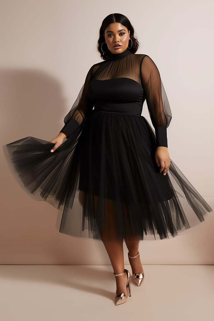 Gowns For Plus Size Women Shein, Dress To Impress Party Plus Size, Plus Size Elegant Dresses Classy Long, Black Tulle Dress Formal, Plus Size Long Black Dress Formal, Winter Formal Dresses Long Classy Plus Size, Black Evening Dresses Plus Size Shein, Plus Size Gala Dress Winter, Black Sequin Dress Long Plus Size