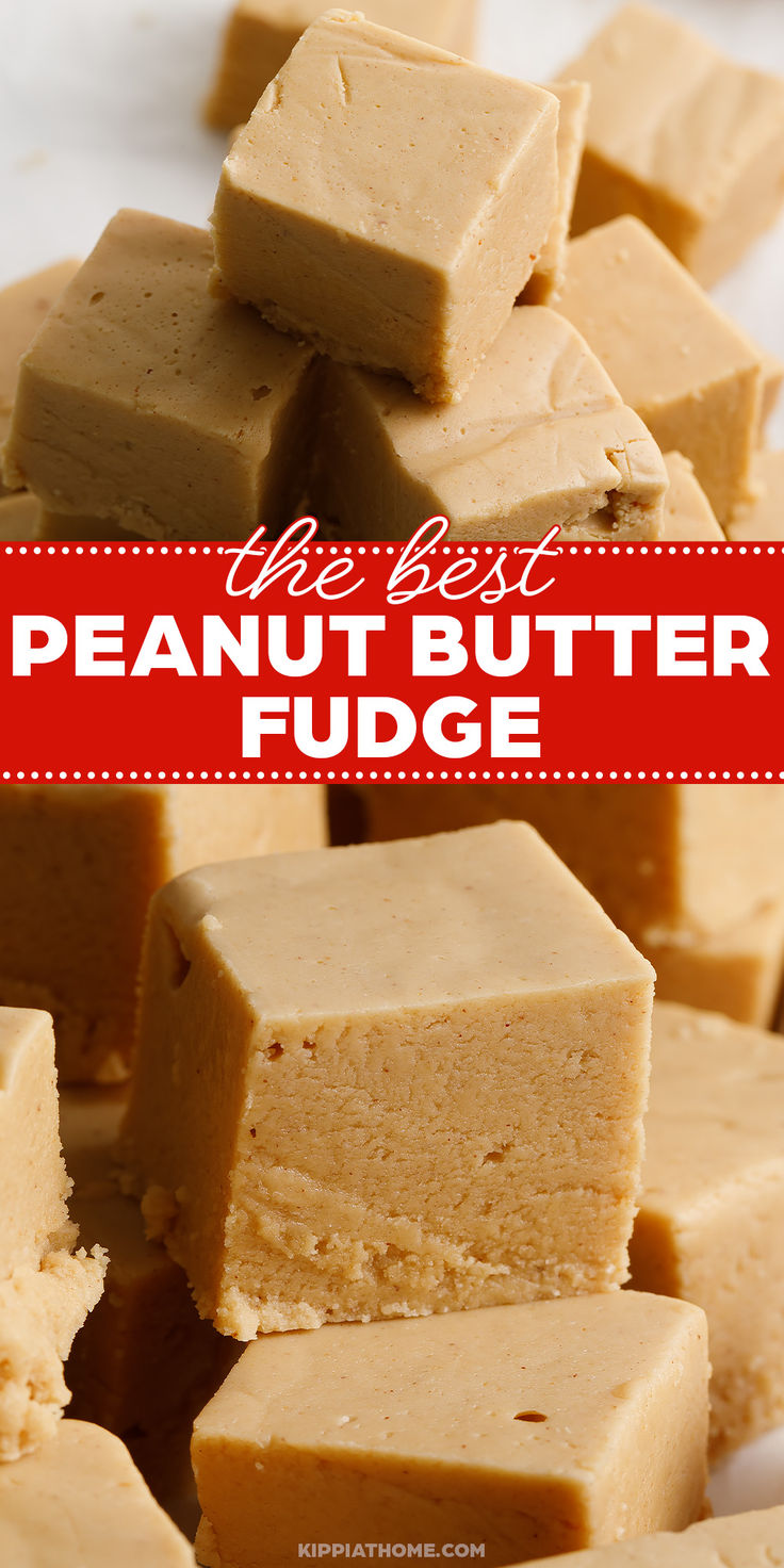 cubes of peanut butter fudge Vegan Peanut Butter Fudge, Easy Peanut Butter Fudge, Peanut Butter Fudge Recipe, Peanut Butter Fudge Easy, Butter Fudge, Vegan Peanut Butter, Fudge Recipe, Easy Peanut Butter, Peanut Butter Fudge