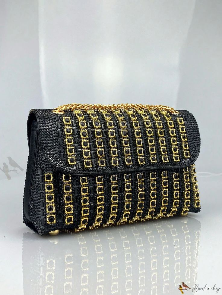 Bird in Bag - Exquisite Evening Clutch: Enhance Your Style with a Sophisticated Rhinestone Inlaid Handbag - Elegant Square Shaped Commuter Bag for Women, Ideal for Birthdays or Special Occasions Womens Evening Wear, Rhinestone Handbags, Clutches For Women, Luxury Purses, Luxury Designer Handbags, Commuter Bag, Evening Handbag, Bags Luxury, Bags Shop