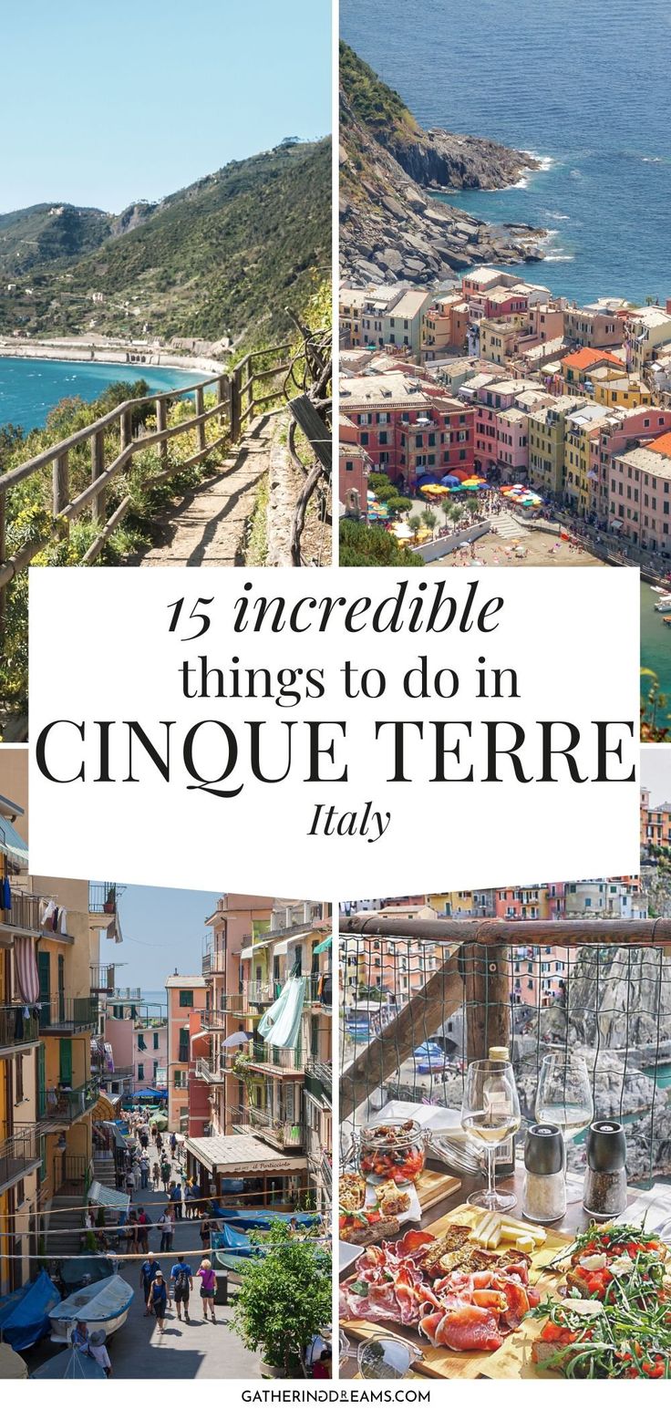 the top ten things to do in cinque terrare italy with text overlay